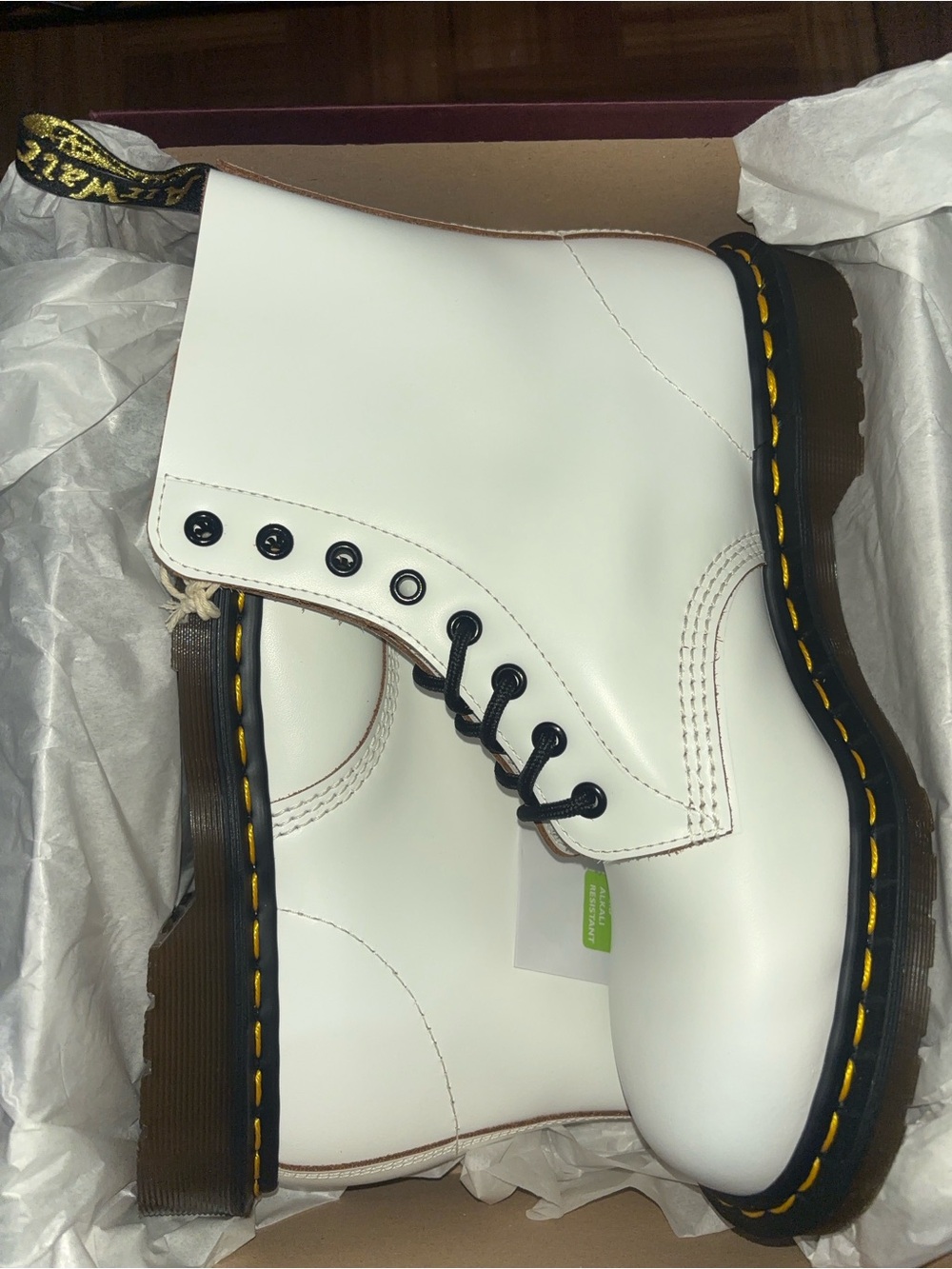 Dr. Martens White 1460 VINTAGE MADE IN ENGLAND - Picture 4 of 6